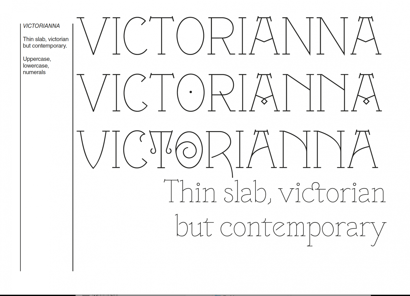Example font VTF Victorianna #1