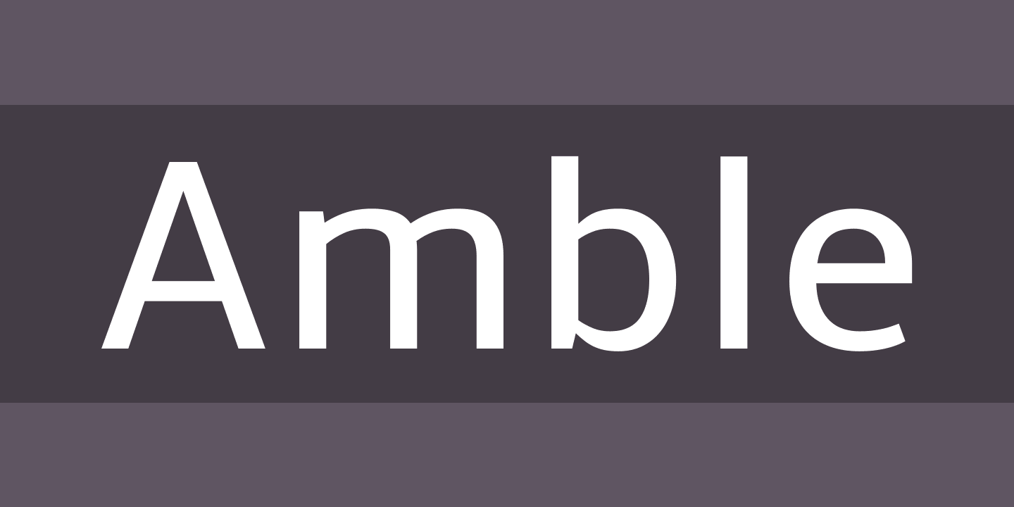 Amble Font