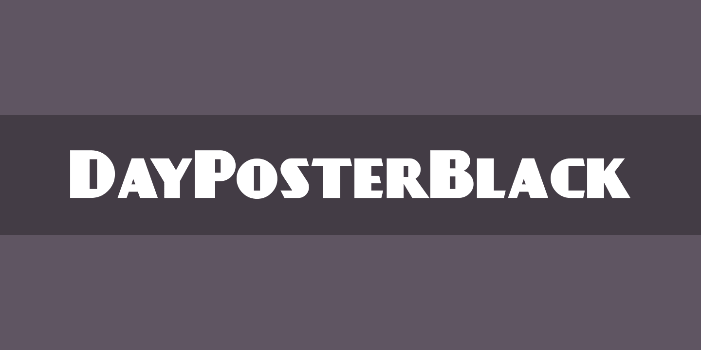 DayPosterBlack Font