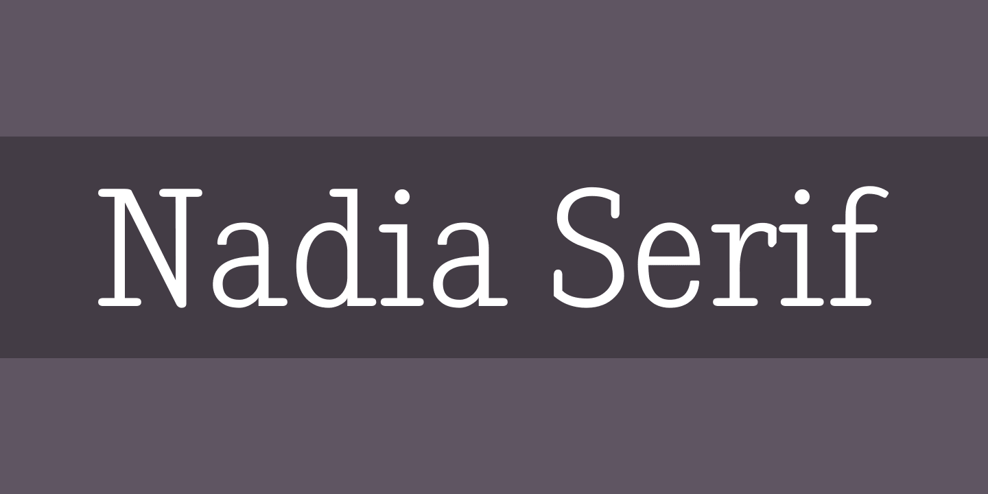 Nadia Serif Font