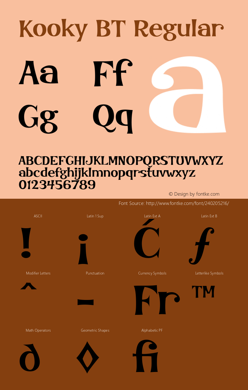 Kooky BT Font