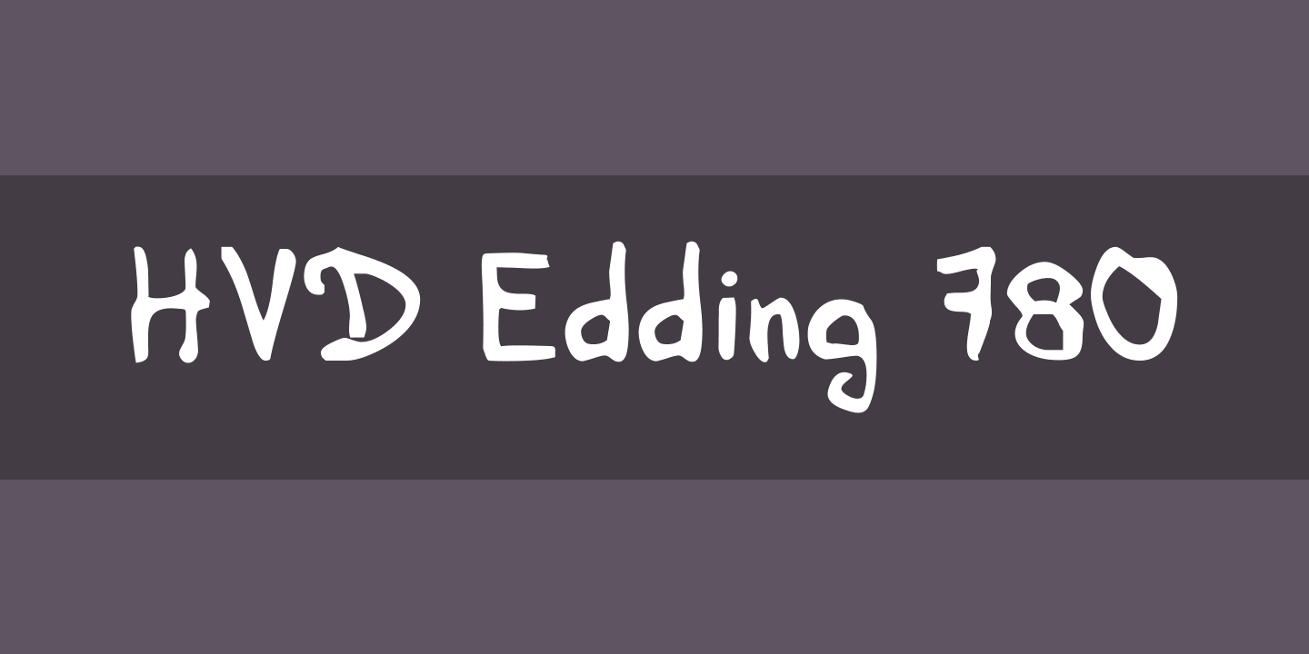 HVD Edding 780 Font