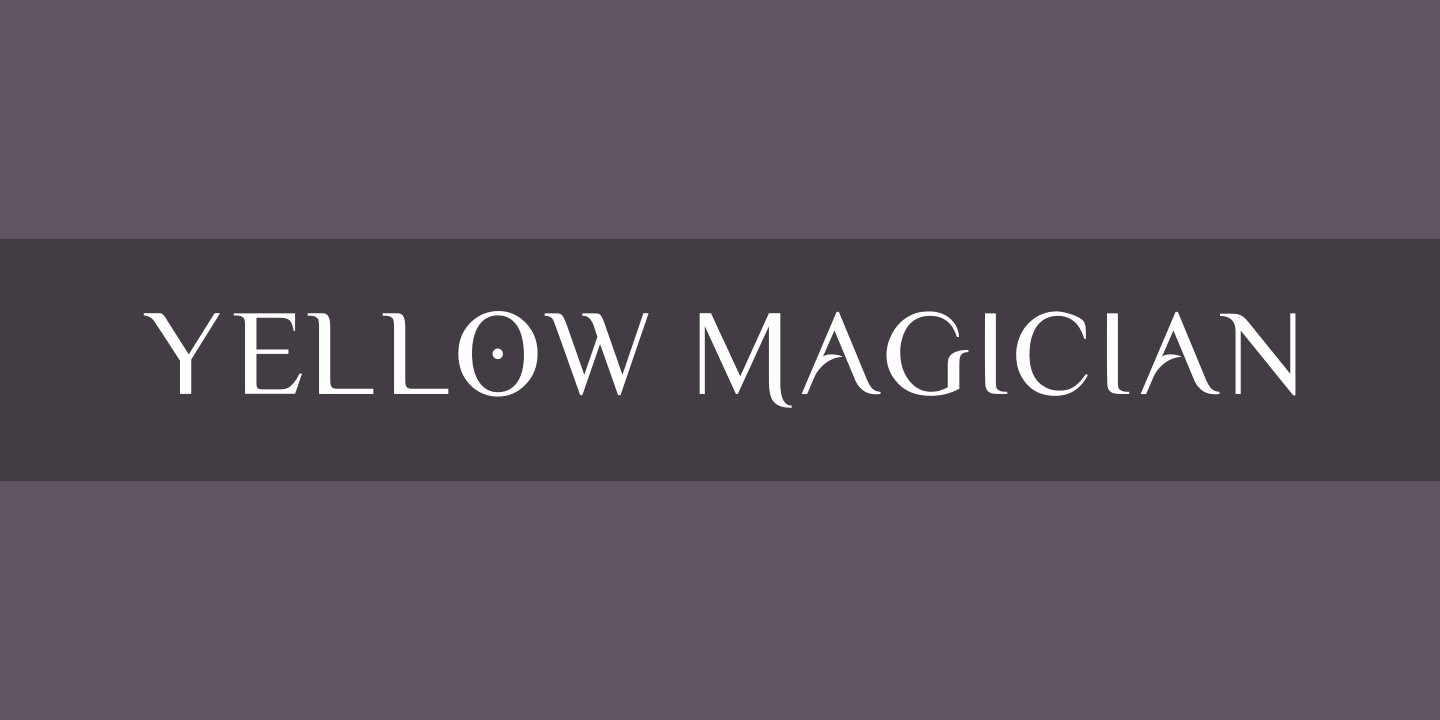 Example font Yellow Magician #1