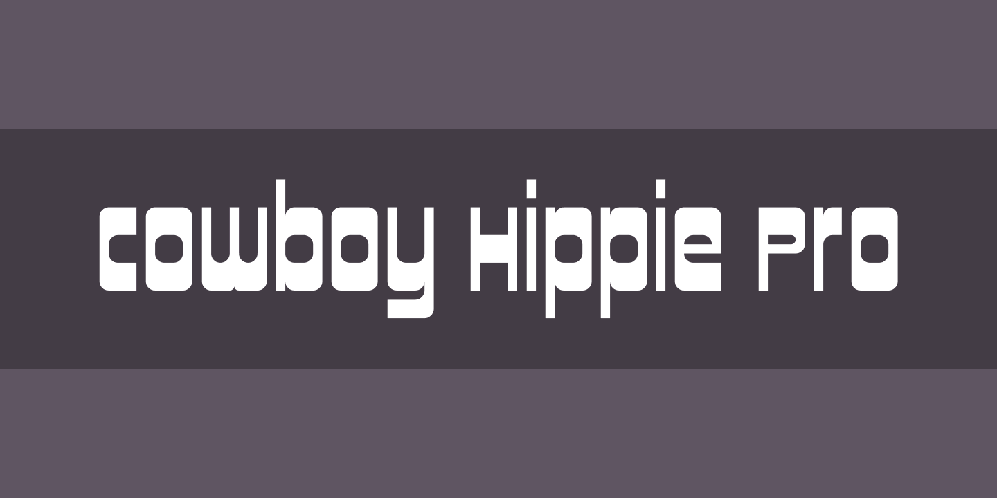 Cowboy Hippie Pro Font