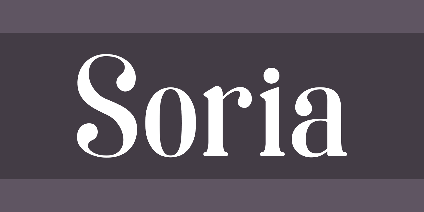 Example font Soria #1