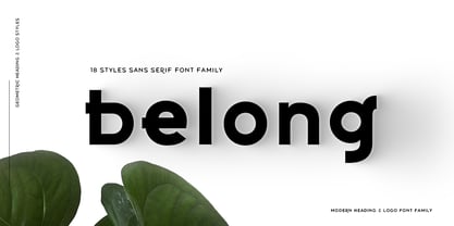 Example font Belong Sans #1