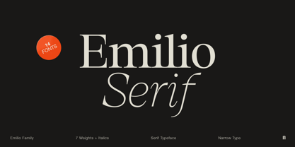 Example font Emilio #1