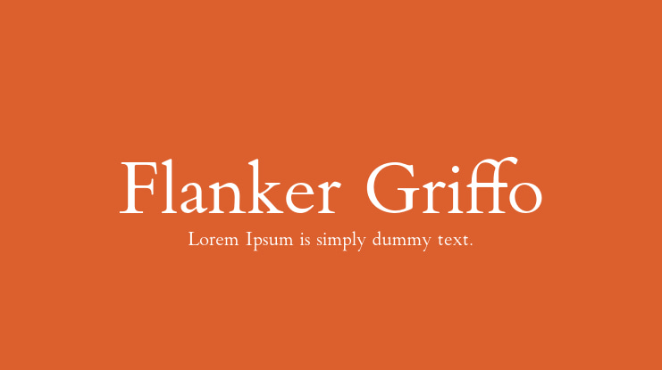 Example font Flanker #1