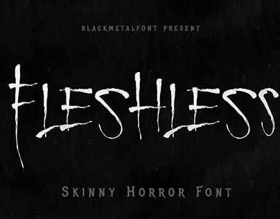 Example font Fleshless #1
