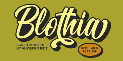 Example font Blothia #1