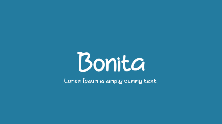 Example font Bonita #1