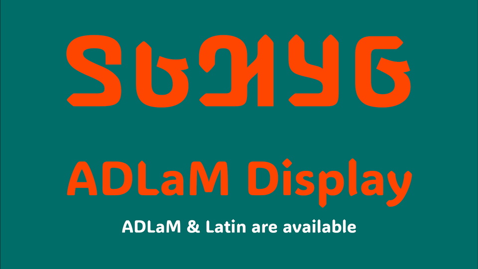 ADLaM Display Font