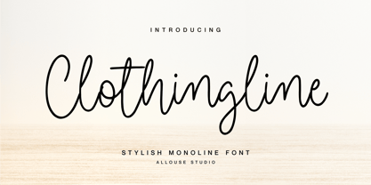 Clothingline Font