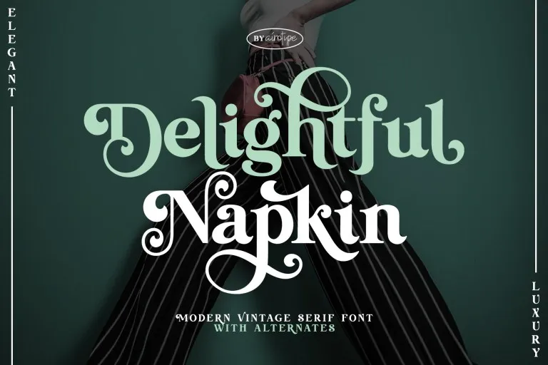 Example font Delightful Napkin #1