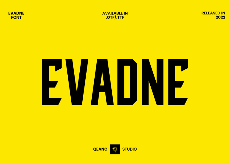 Evadne by Qeanc Font