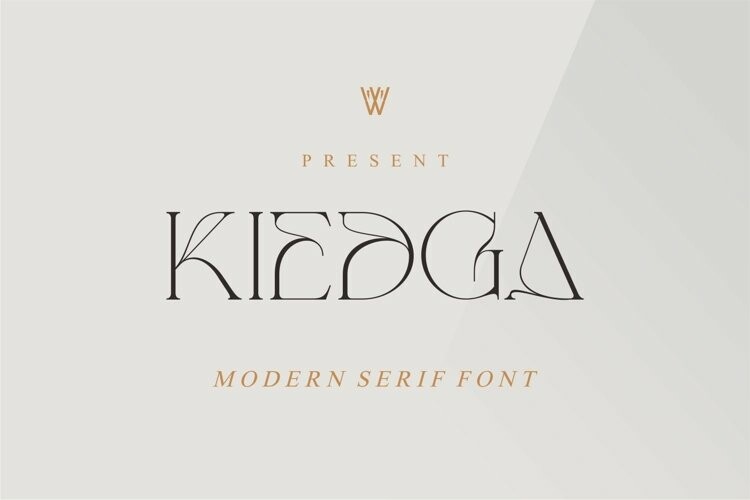 Example font Kiedga #1