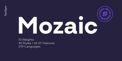 Example font Mozaic #1