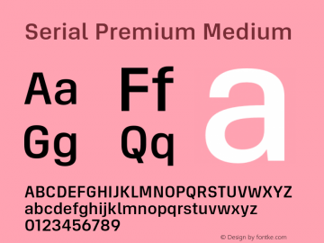 Serial Premium Font