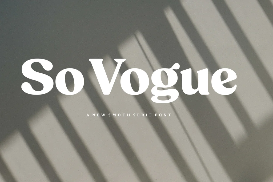 So Vogue Font