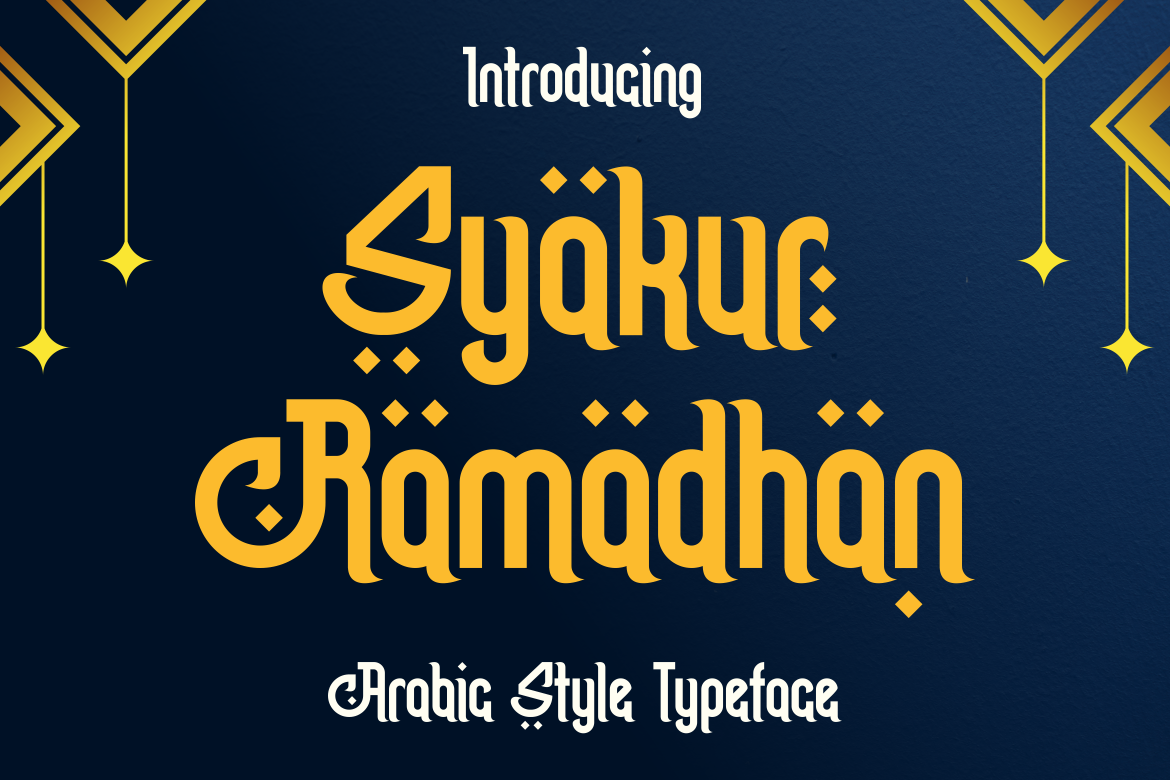 Example font Syakur Ramadhan #1