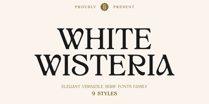 White Wisteria Font