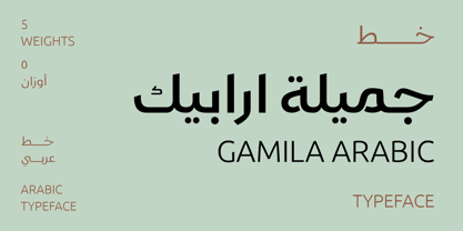 Gamila Arabic W05 Font