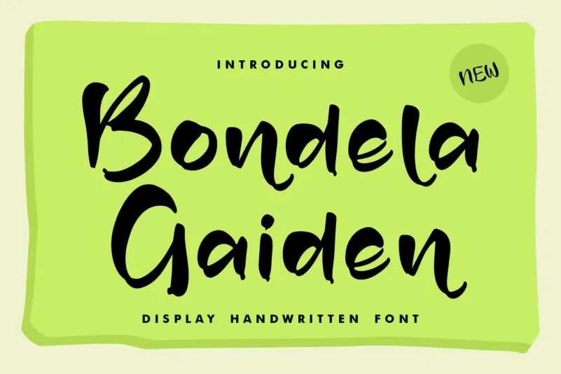 Bondela Gaiden Font