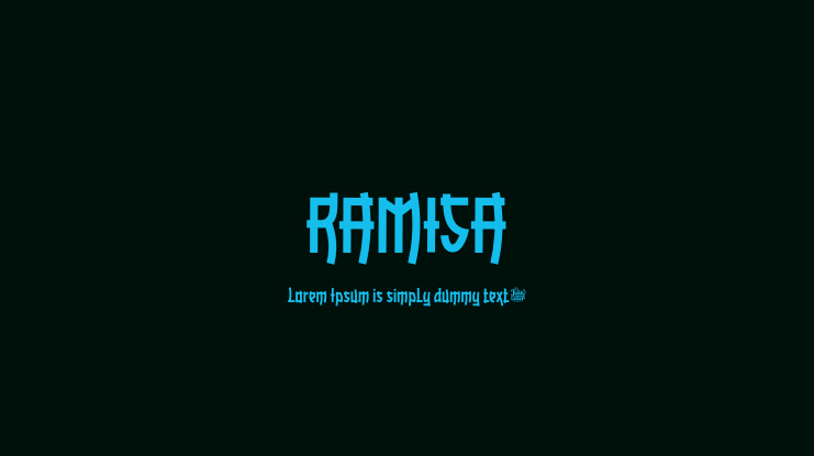 Example font Ramisa #1