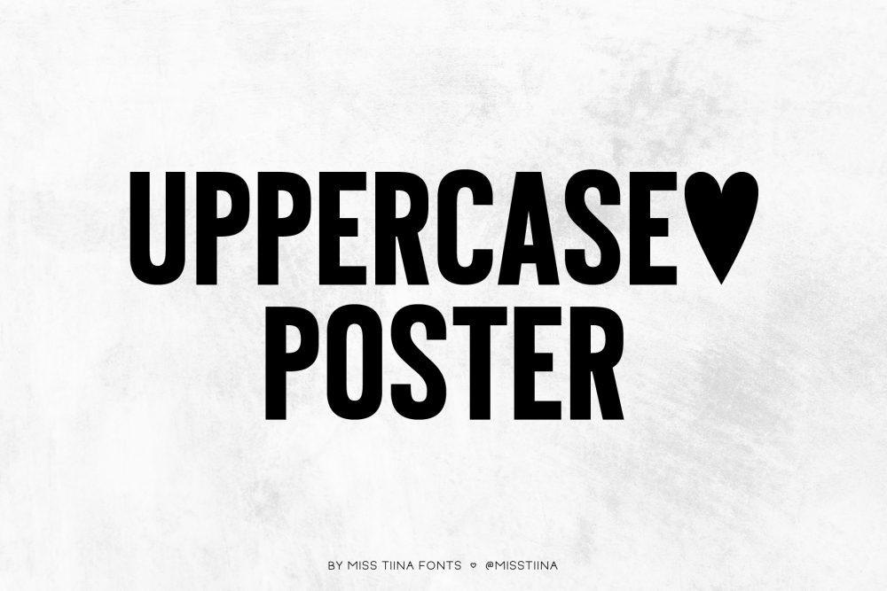 MTF Uppercase Poster Font