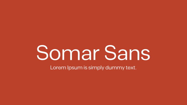 Example font Somar Sans Condensed #1