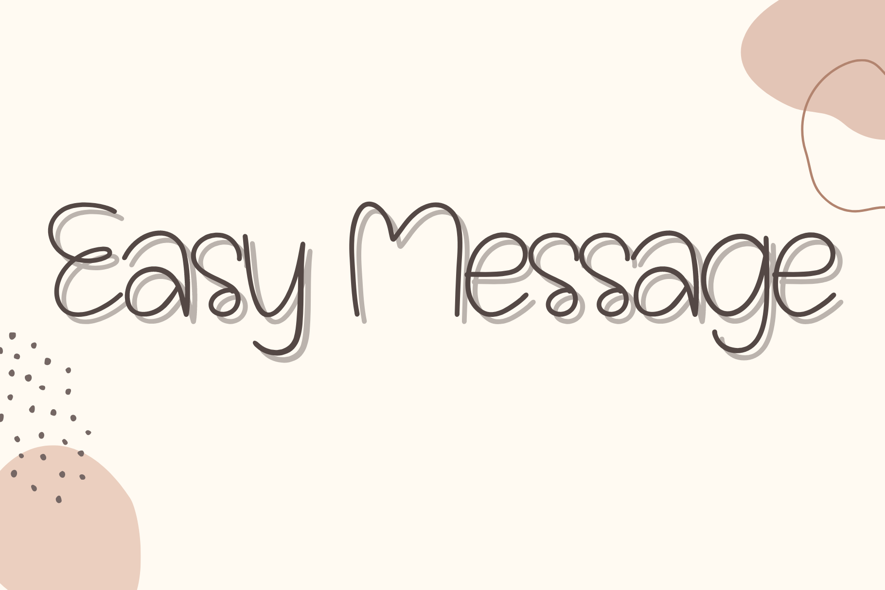 Example font Eazy Message #1