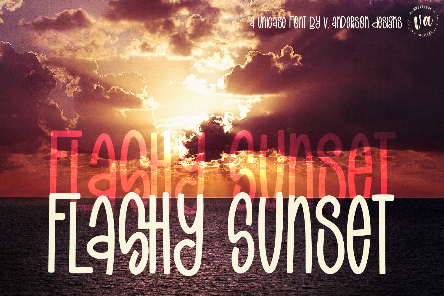 Flashy Sunset Font