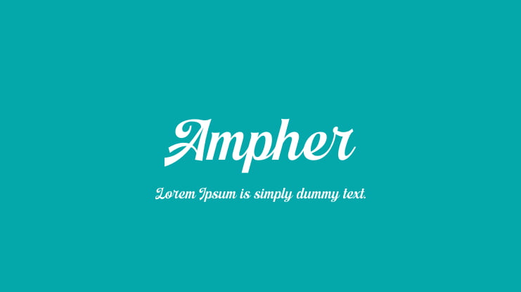 Example font Ampher #1