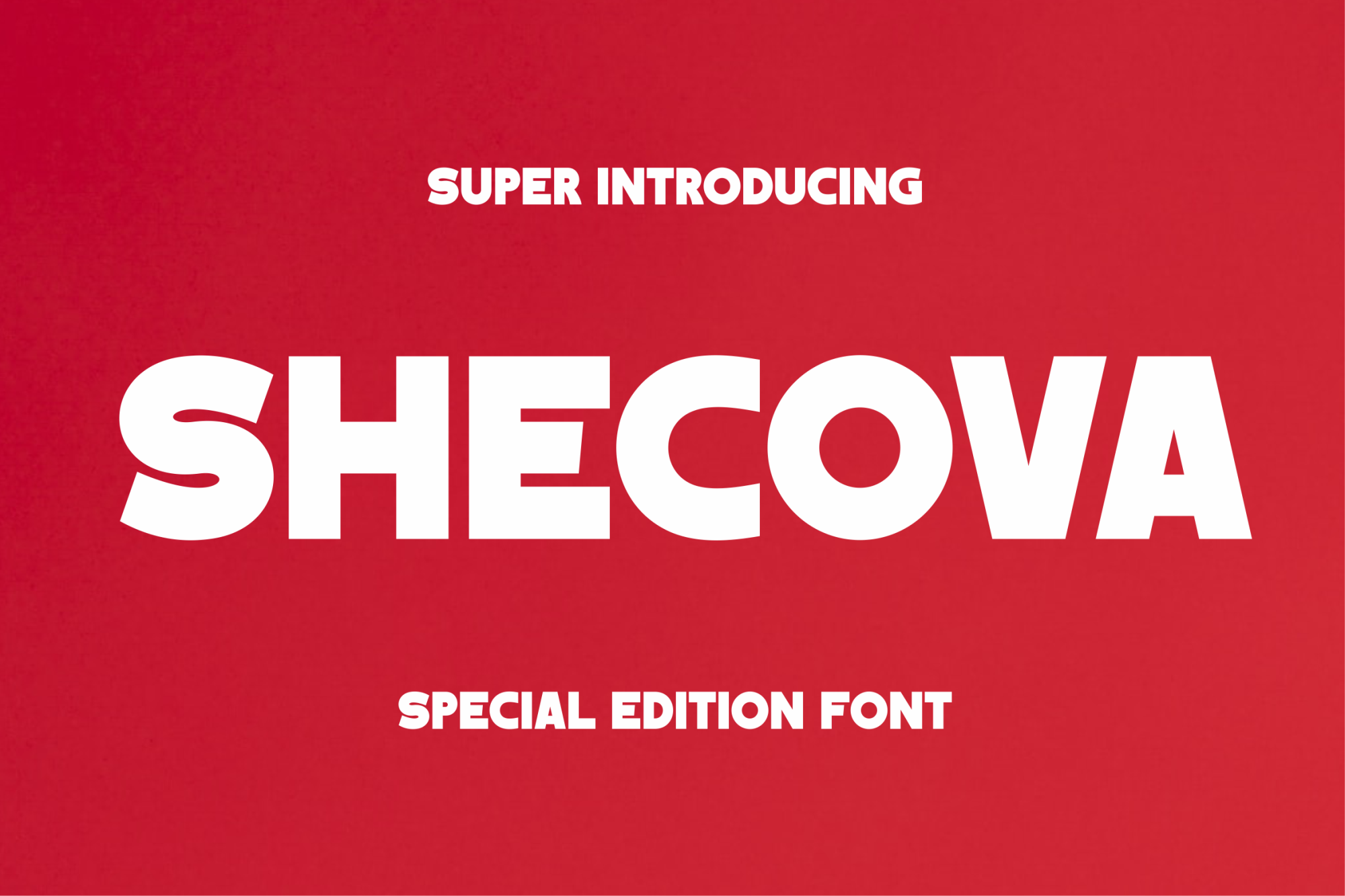 Example font SHECOVA #1