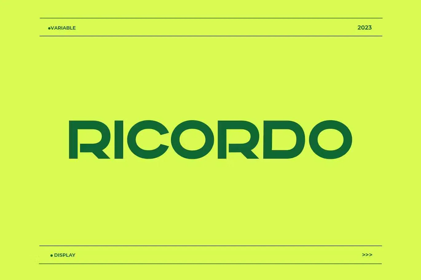 RICORDO Font