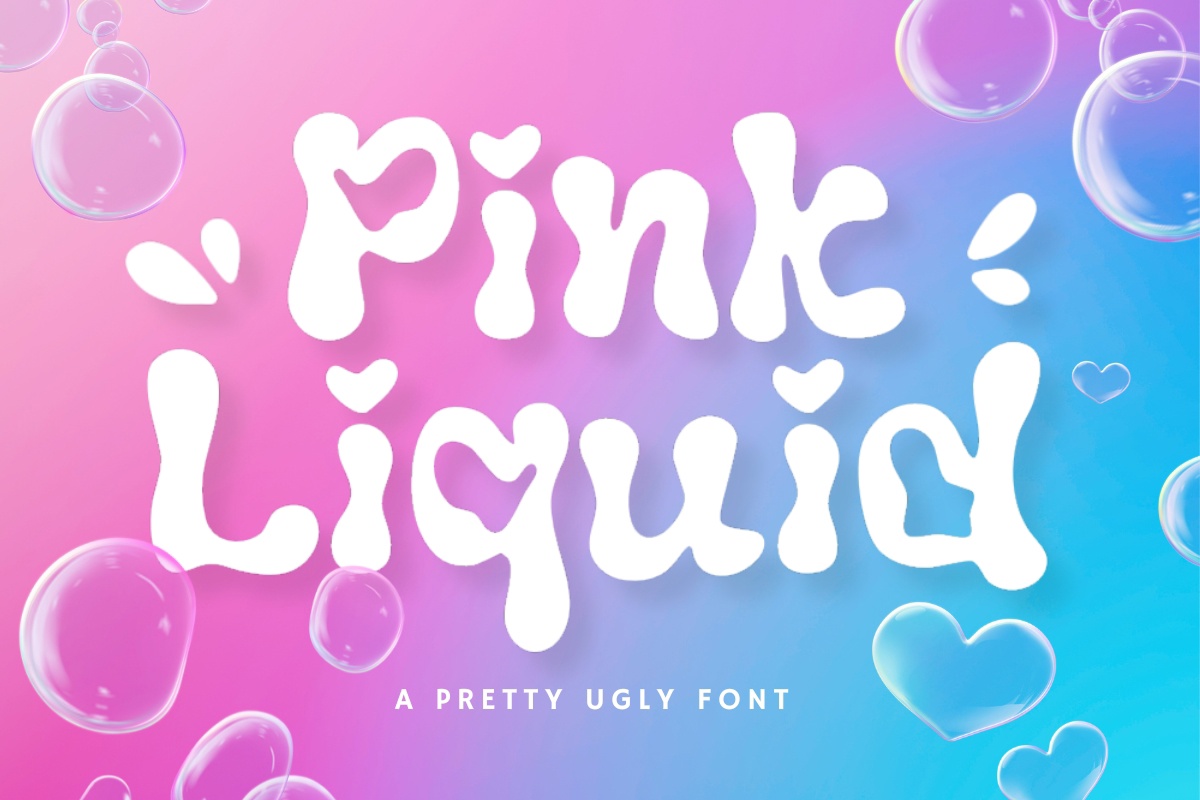 Pink Liquid Font