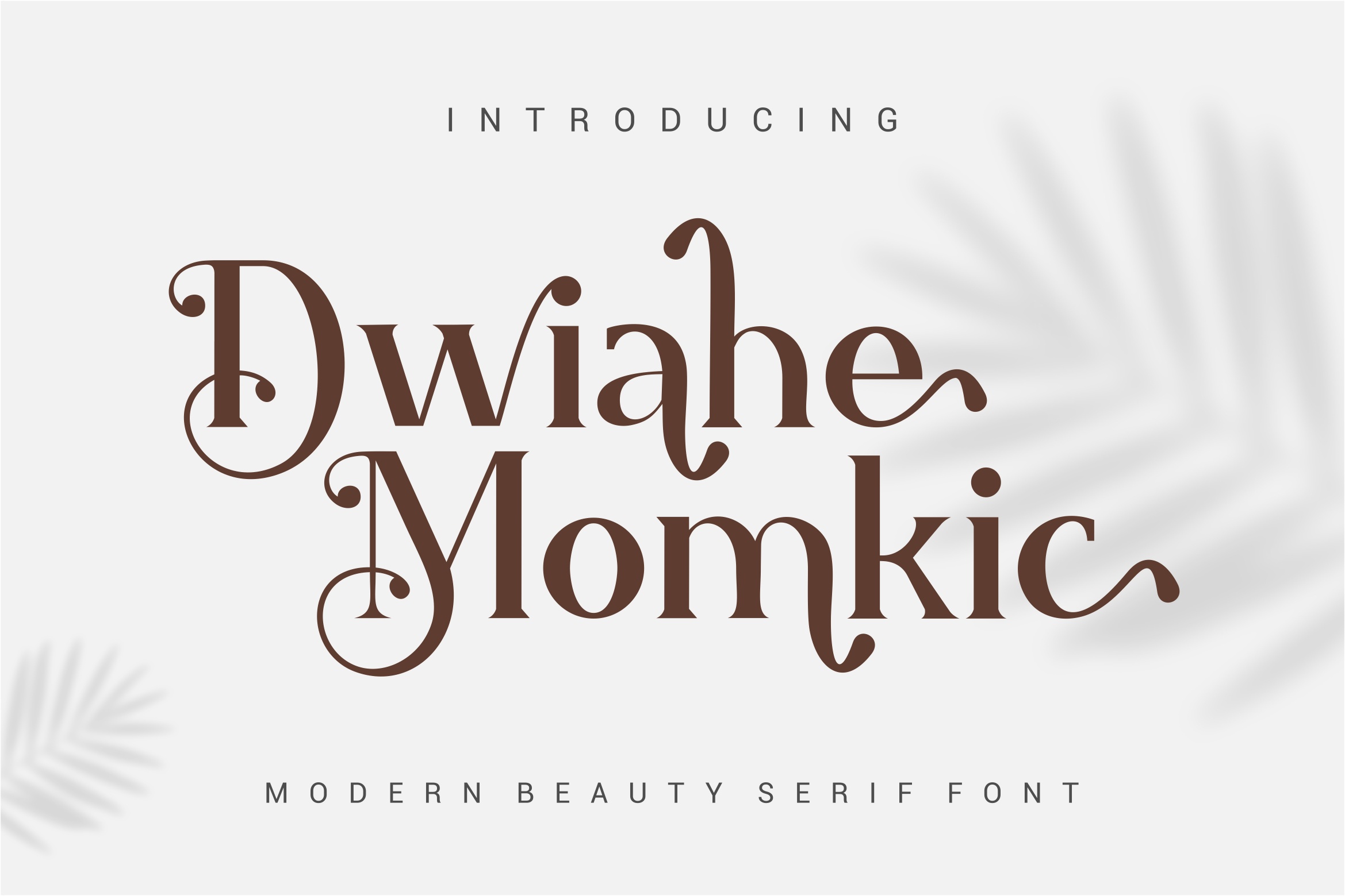 Example font Dwiahe Momkic #1