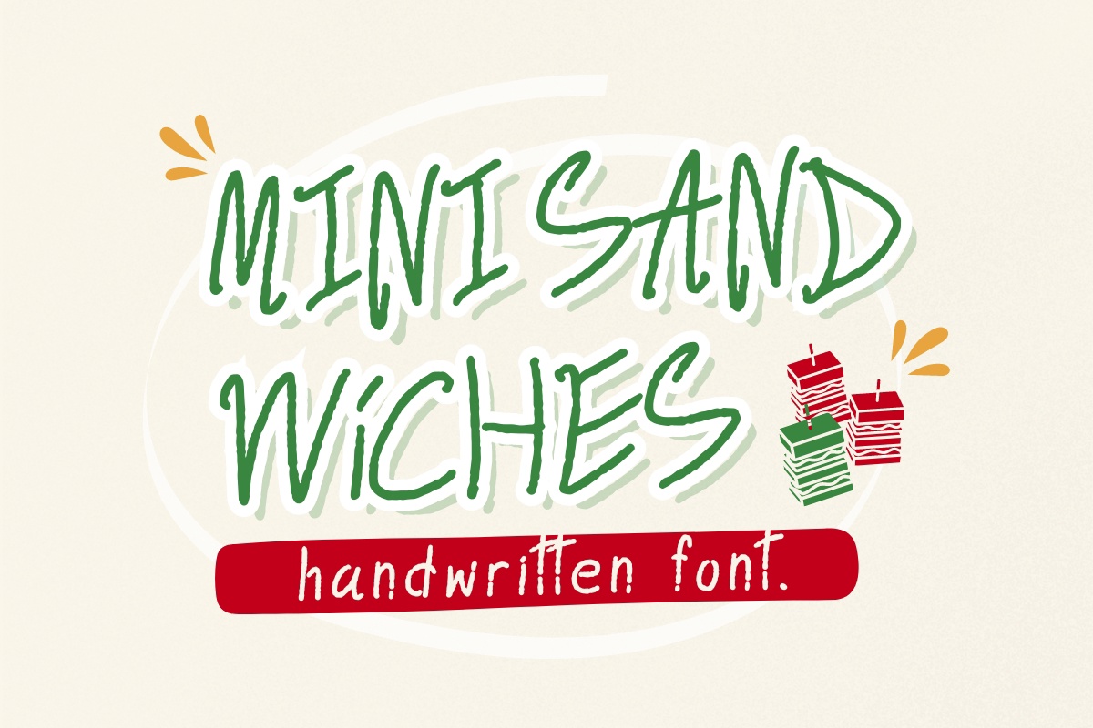 Example font Mini Sandwiches #1