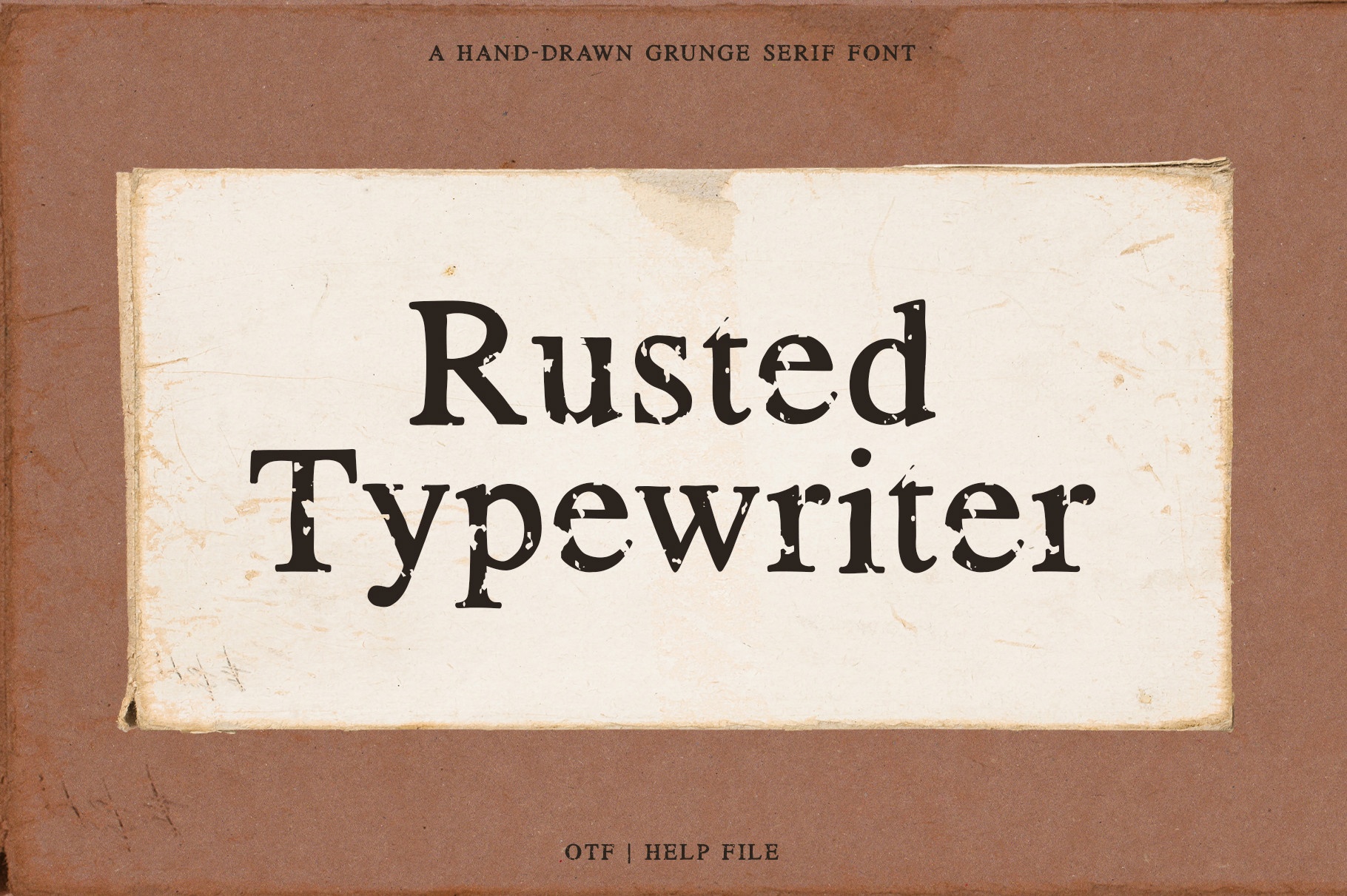 Rusted Typewriter Font