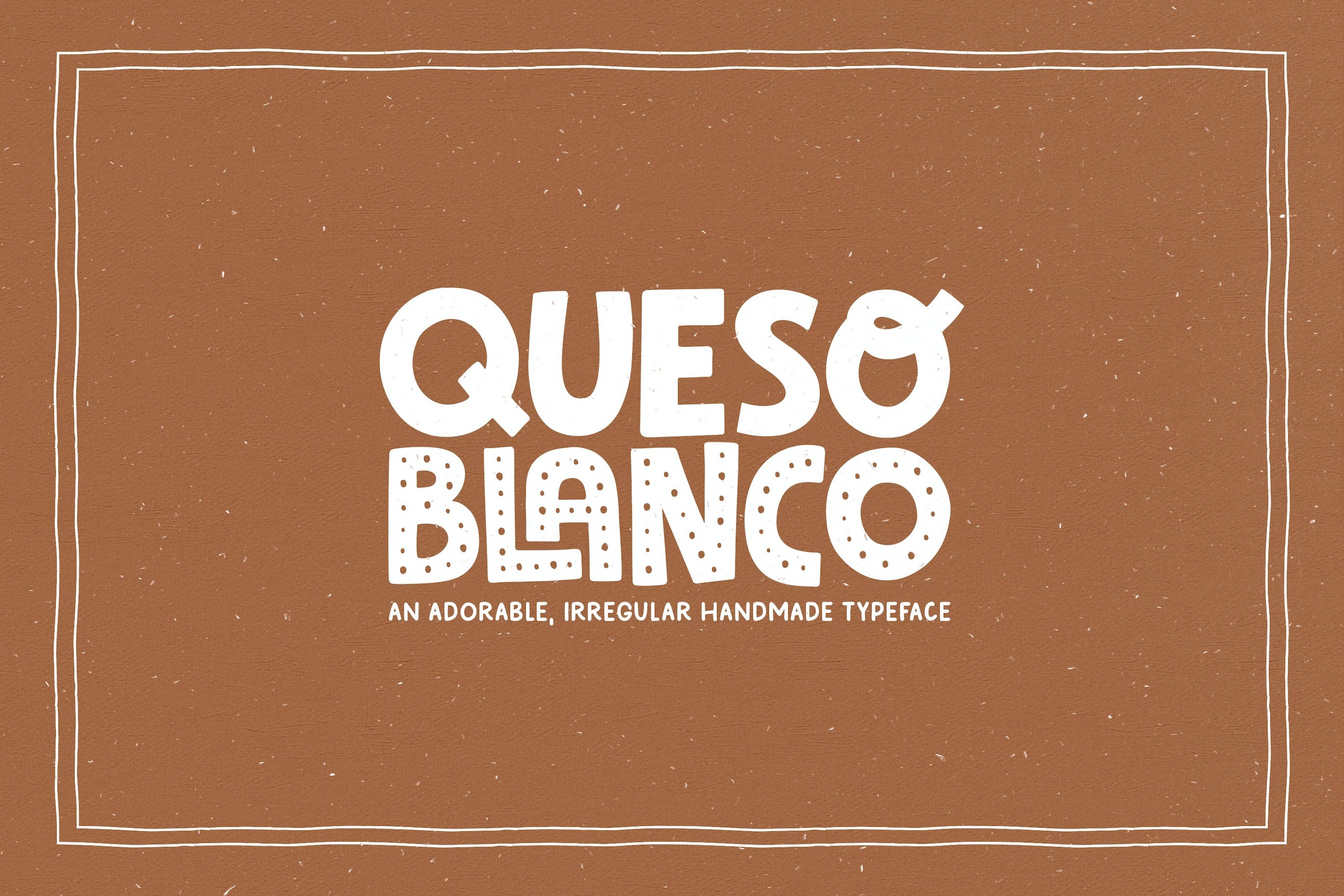 Example font Queso Blanco #1