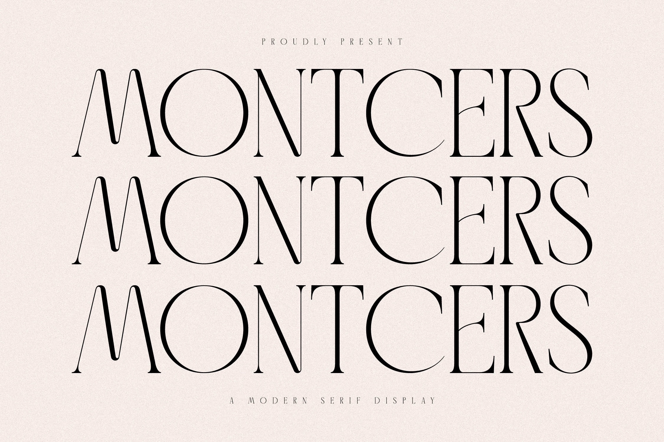 Example font Montcers #1