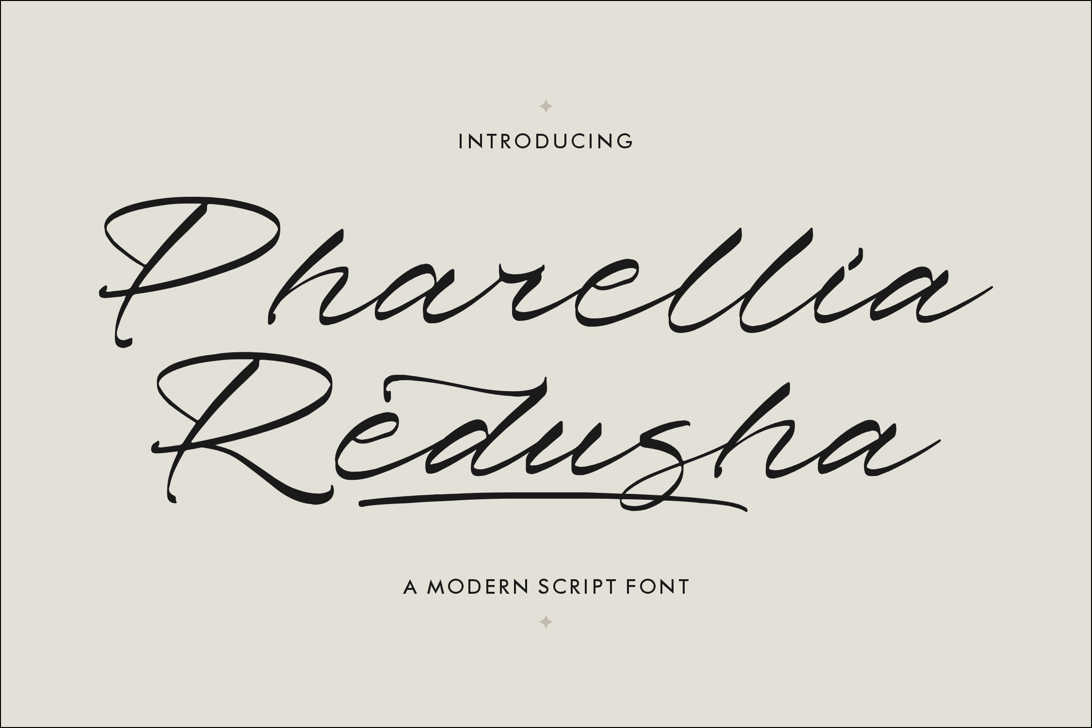 Pharellia Redusha Font