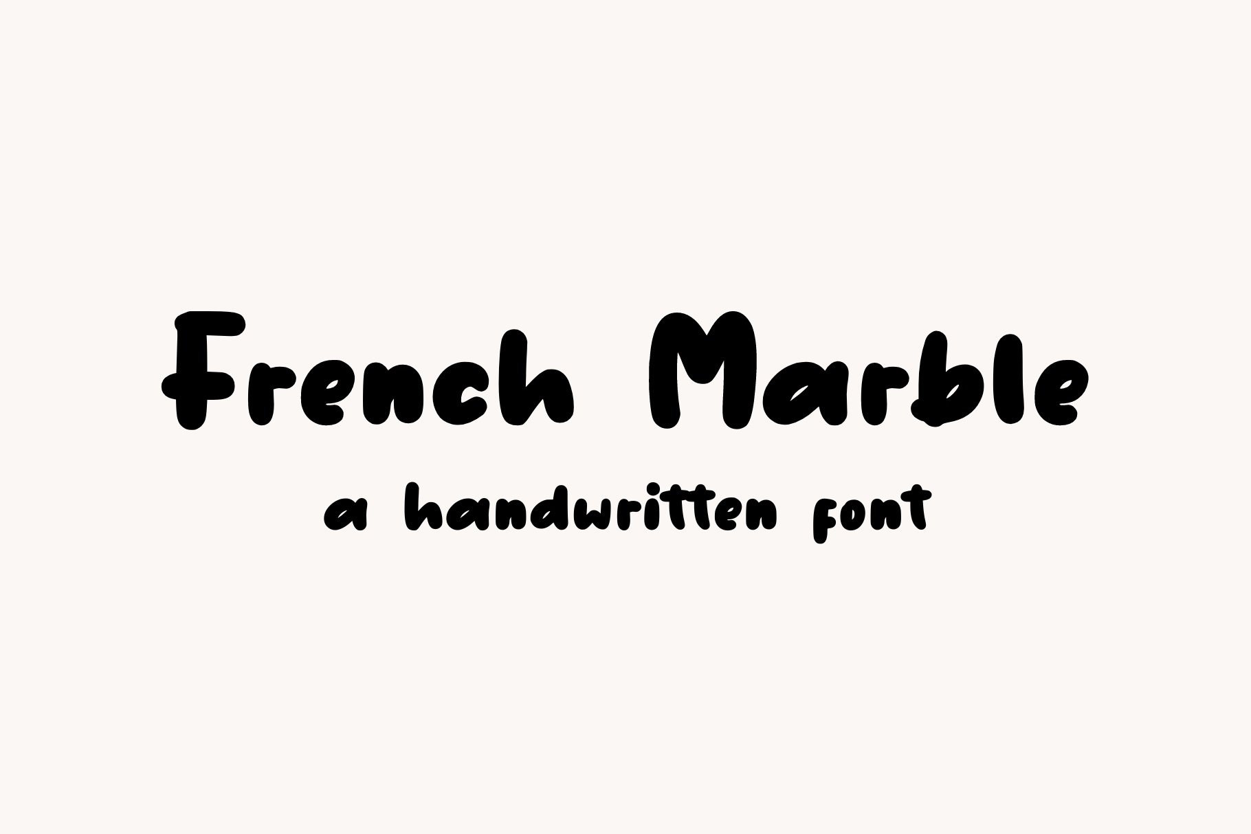 Example font French Marble #1