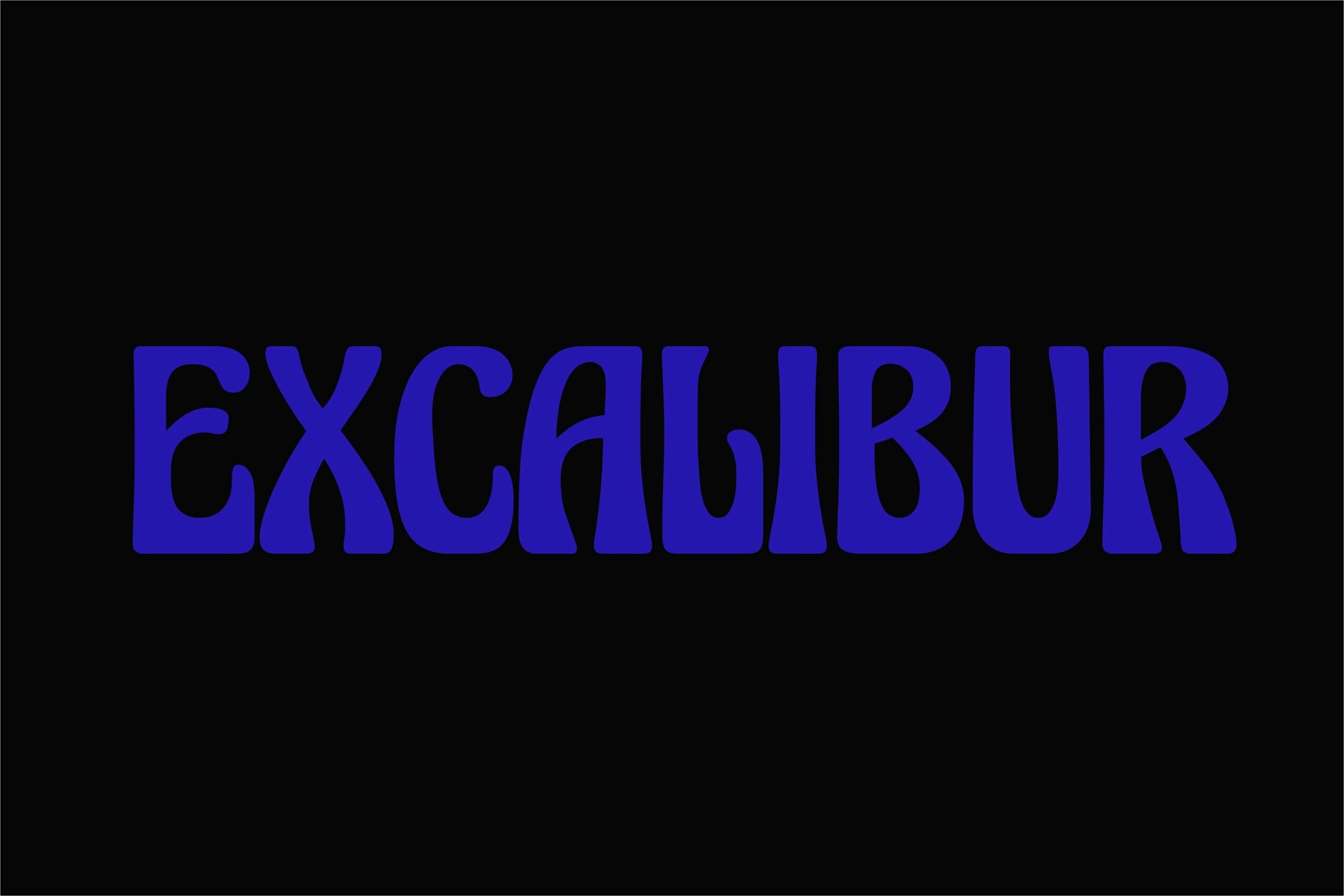 Example font Excalibur #1