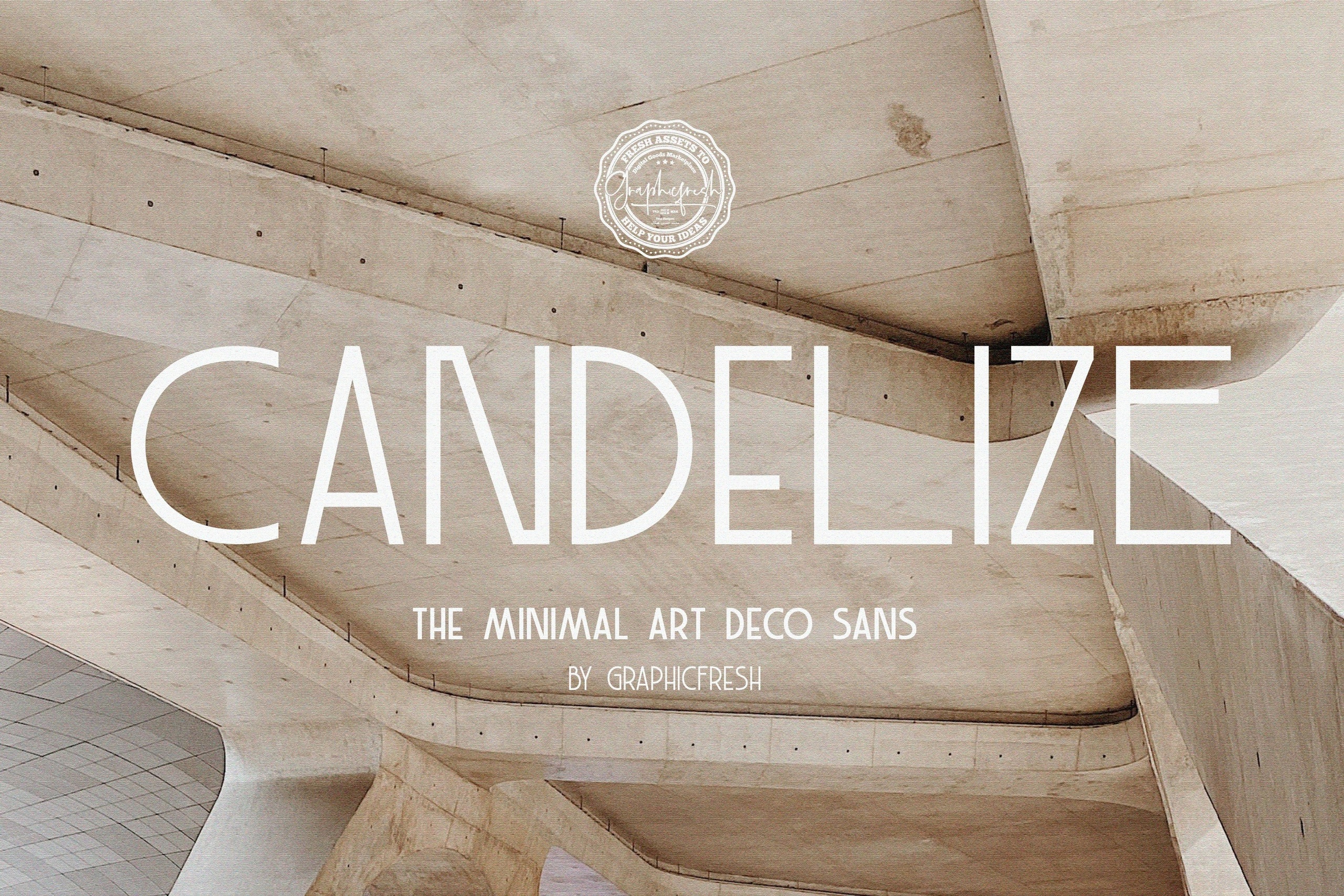 Example font Candelize #1