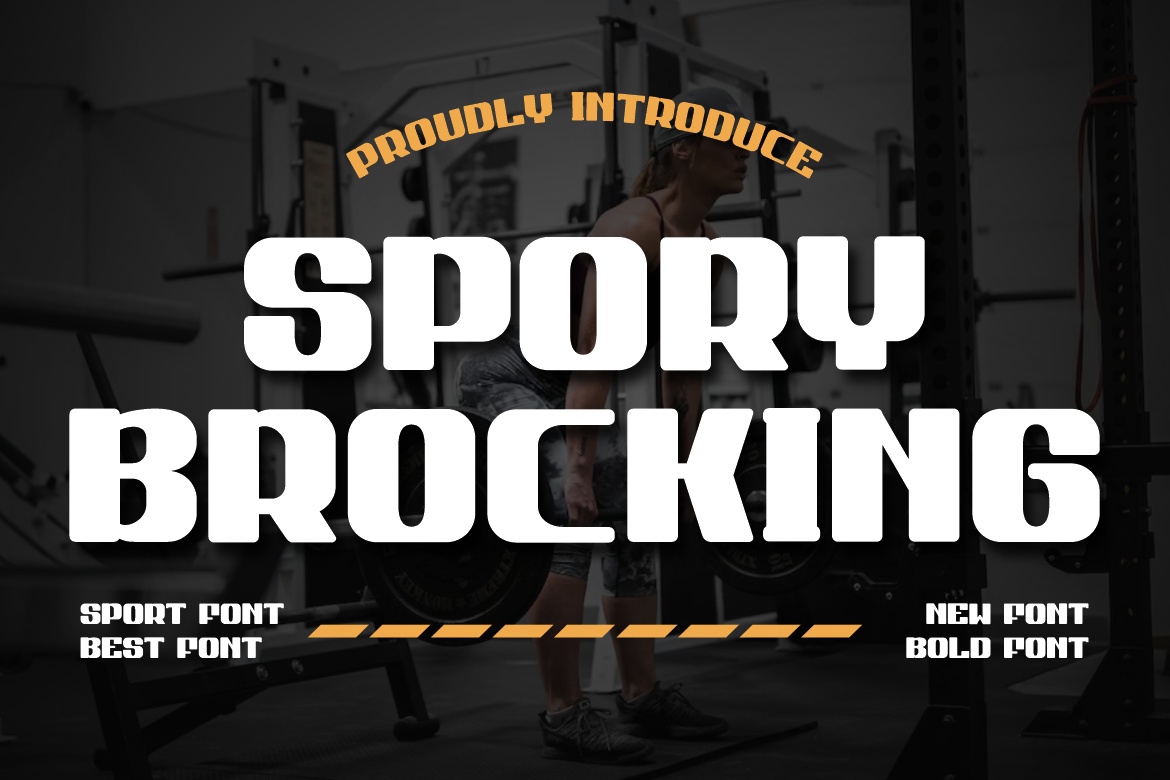 Example font Spory Brocking #1