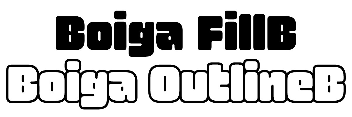 Example font Boiga #1