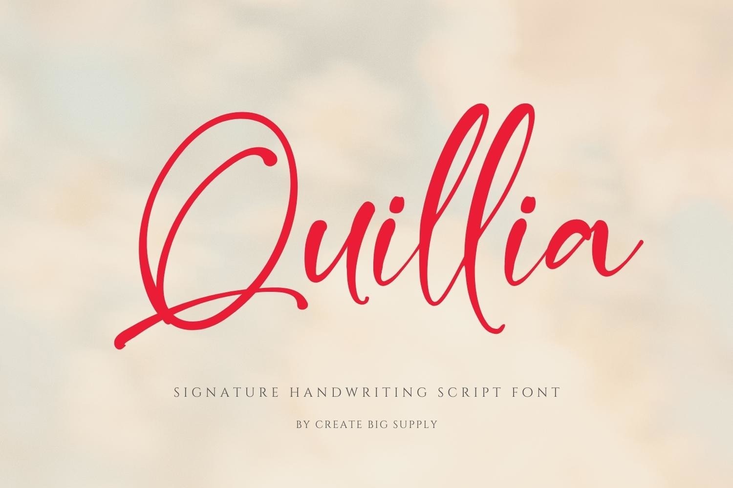 Quillia Font