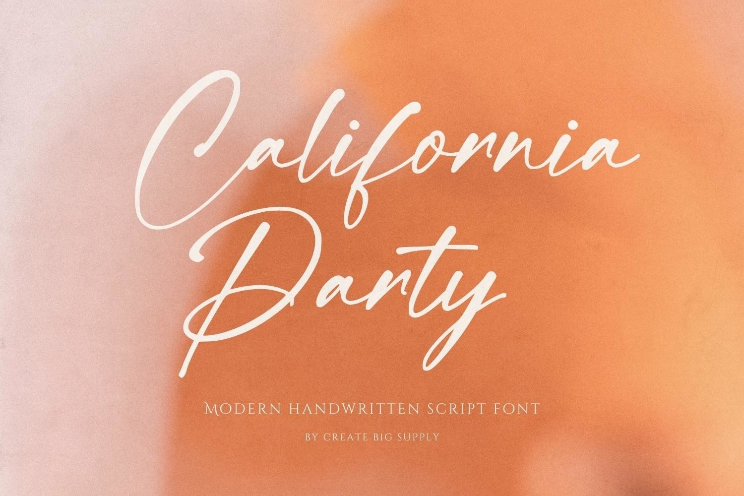 Example font California Party #1