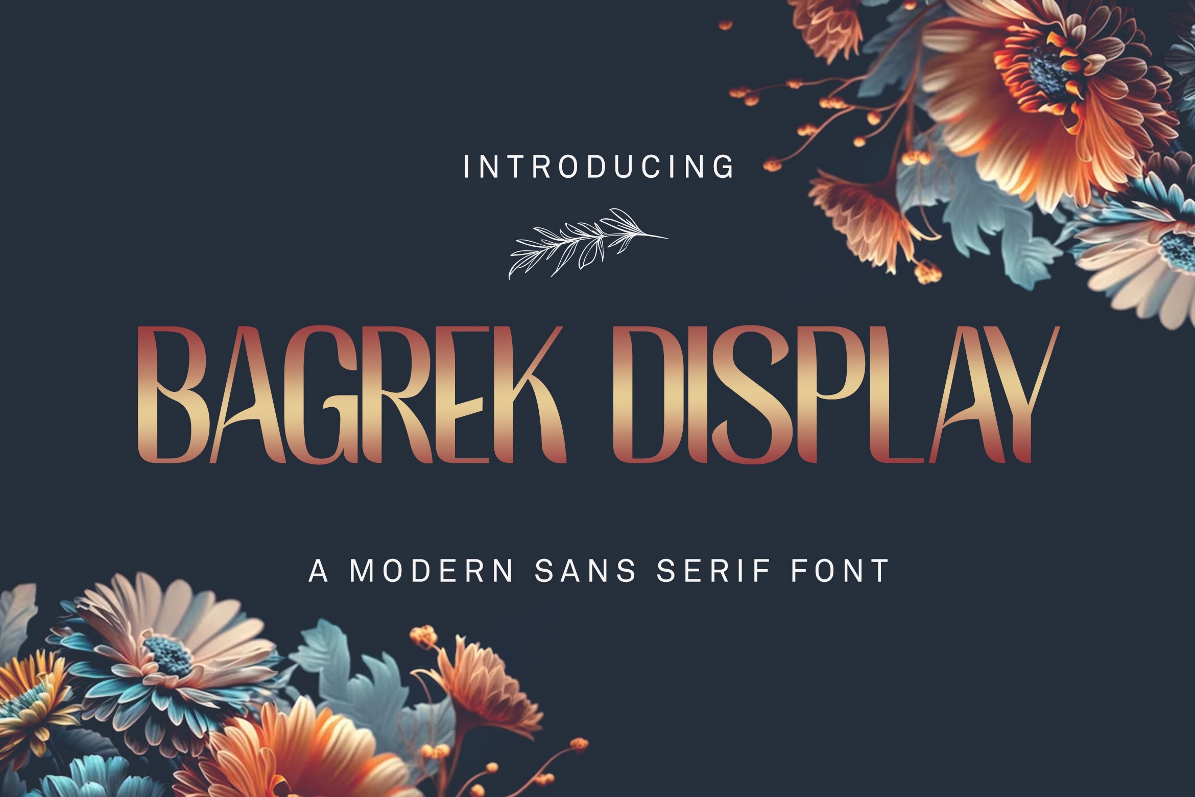 Example font Bagrek Display #1